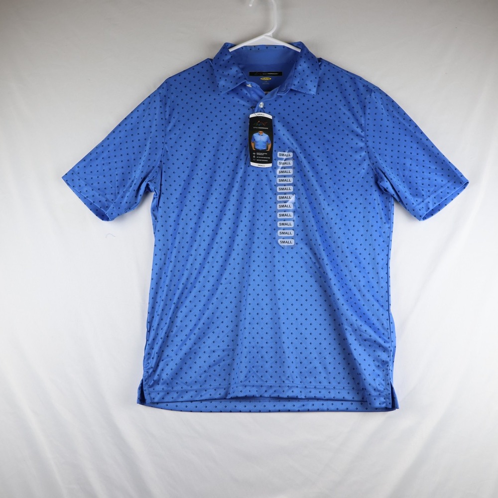 Greg Norman Polo Shirt Mens Small Play Dry Golf UPF 30 Moisture Wicking Performa